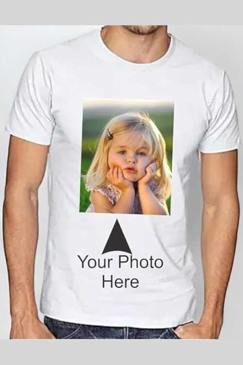 Custom White T-Shirt – Add Your Own Image